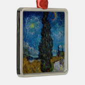 Vincent van Gogh - Weg met cipres en ster Metalen Ornament (Rechts)