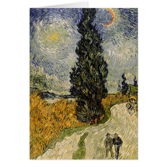Vincent van Gogh | Weg met Cypressen, 1890 (Voorkant)