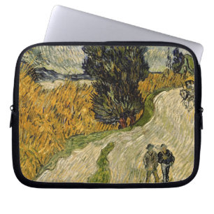 Vincent van Gogh Weg met Cypressen, 1890 Laptop Sleeve