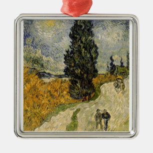 Vincent van Gogh   Weg met Cypressen, 1890 Metalen Ornament