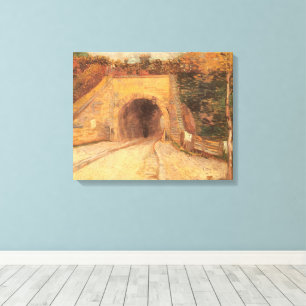 Vincent van Gogh - Weg met onderdoorgang, Het Viad Canvas Afdruk