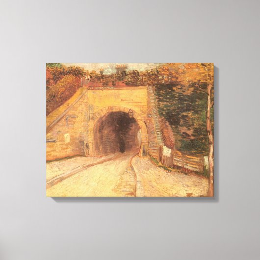 Vincent van Gogh - Weg met onderdoorgang, Het Viad Canvas Afdruk (Voorkant)
