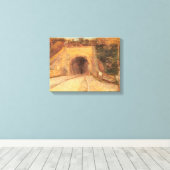 Vincent van Gogh - Weg onder viaduct, Het Viaduct Canvas Afdruk (Insitu (Houten vloer))
