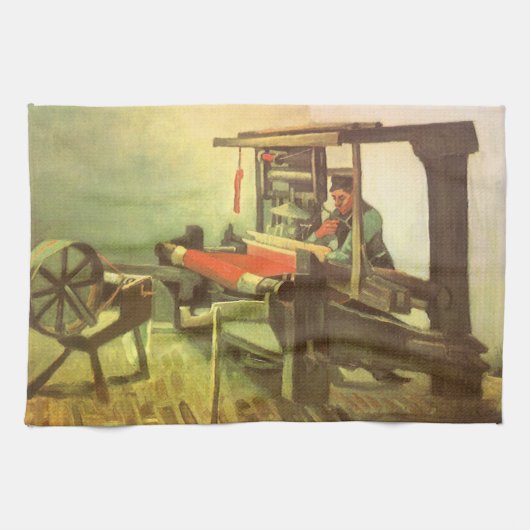Vincent van Gogh Wever links kijkend Spinnewiel Theedoek (Horizontaal)