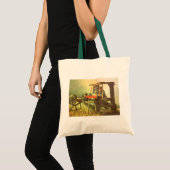 Vincent van Gogh Wever naar links kijkend met spin Tote Bag (Voorkant (product))