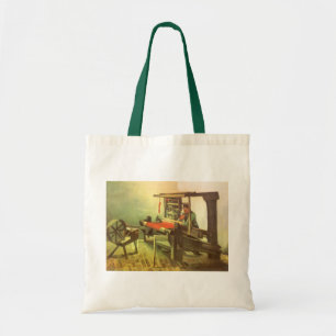 Vincent van Gogh Wever naar links kijkend met spin Tote Bag