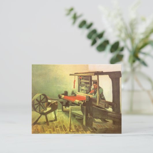 Vincent van Gogh Wever tegenover het linker spinne (Staand voorkant)