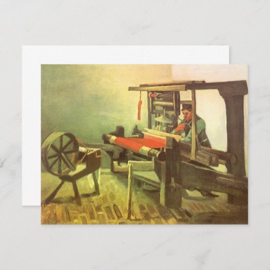 Vincent van Gogh Wever tegenover het linker spinne (Voorkant / Achterkant)