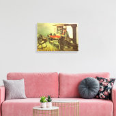 Vincent van Gogh Wever tegenover het linker spinne Canvas Afdruk (Insitu (Woonkamer))