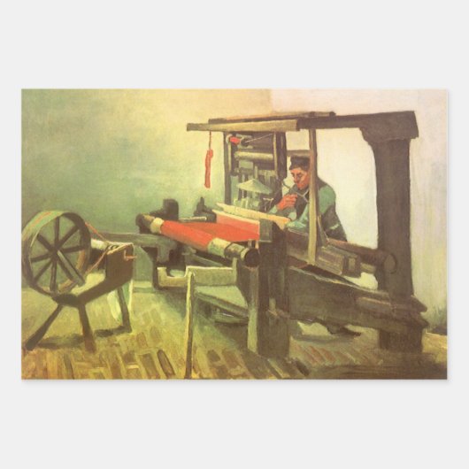 Vincent van Gogh Wever tegenover het linker spinne Inpakpapier Vel (Voorkant 3)