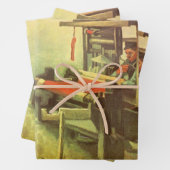 Vincent van Gogh Wever tegenover het linker spinne Inpakpapier Vel (In situ)