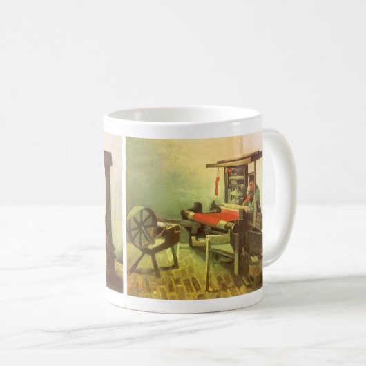 Vincent van Gogh Wever tegenover het linker spinne Koffiemok (Voorkant rechts)