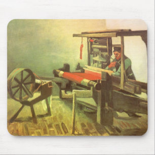 Vincent van Gogh Wever tegenover het linker spinne Muismat