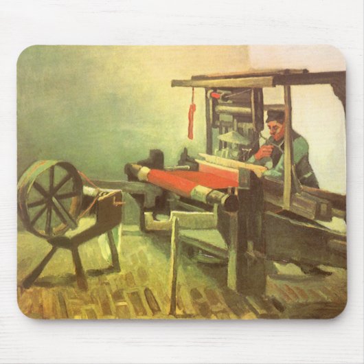 Vincent van Gogh Wever tegenover het linker spinne Muismat (Voorkant)