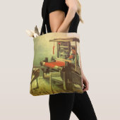 Vincent van Gogh Wever tegenover het linker spinne Tote Bag (Dichtbij)