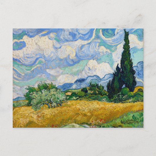 Vincent Van Gogh Wheat Field Briefkaart (Voorkant)