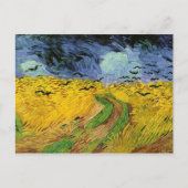 Vincent Van Gogh Wheat Field met Crows Briefkaart (Voorkant)