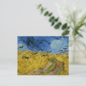 Vincent Van Gogh Wheat field met Crows Briefkaart (Staand voorkant)