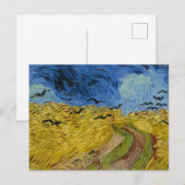 Vincent Van Gogh Wheat field met Crows Briefkaart (Voorkant / Achterkant)