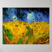 Vincent Van Gogh Wheat Field met Crows Poster (Voorkant)