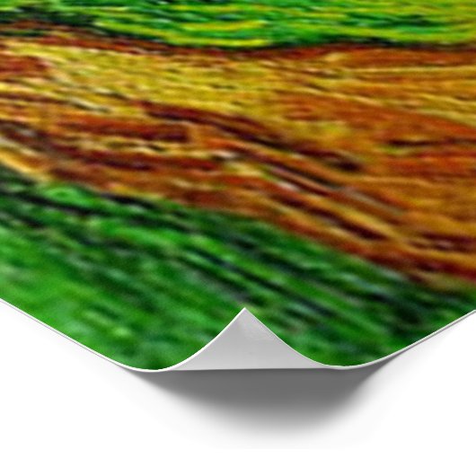 Vincent Van Gogh Wheat Field met Crows Poster (Hoek)