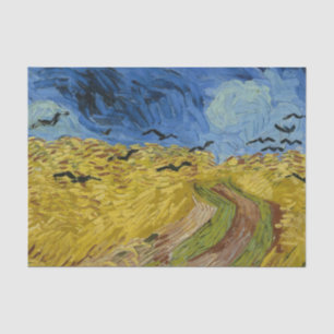 Vincent Van Gogh Wheat field met Crows Tissuepapier