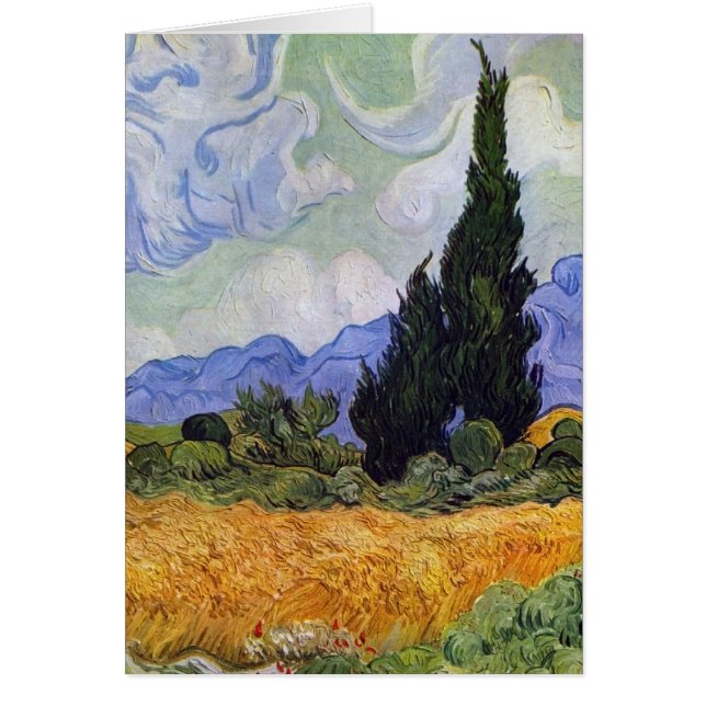 Vincent van Gogh - Wheat Field met Cypresses (Voorkant)