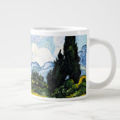 Vincent Van Gogh Wheat Field met Cypresses (1889) Grote Koffiekop (Rechts)