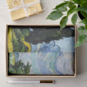 Vincent Van Gogh Wheat Field met Cypresses (1889) Tissuepapier (Geschenk)
