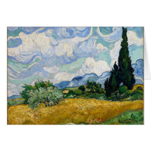 Vincent Van Gogh Wheat Field met Cypresses Art