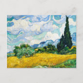 Vincent Van Gogh Wheat Field met Cypresses Briefkaart (Voorkant)
