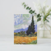 Vincent van Gogh - Wheat Field met Cypresses Briefkaart (Staand voorkant)