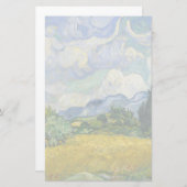 Vincent Van Gogh Wheat Field met Cypresses Briefpapier (Voorkant / Achterkant)
