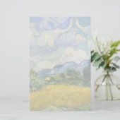 Vincent Van Gogh Wheat Field met Cypresses Briefpapier (Staand voorkant)