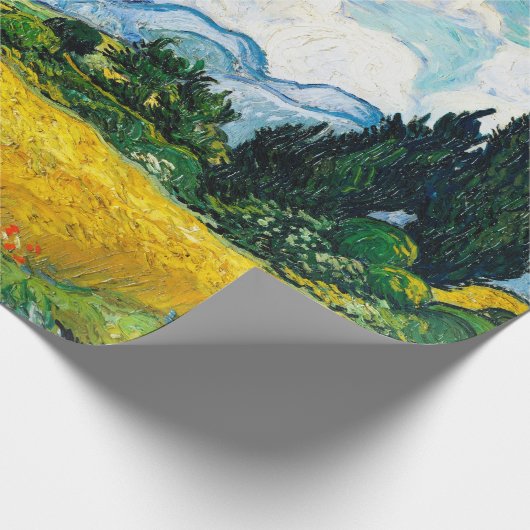 Vincent Van Gogh Wheat Field met Cypresses Cadeaupapier (Hoek)