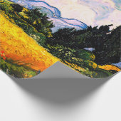 Vincent Van Gogh Wheat Field met Cypresses Cadeaupapier (Hoek)