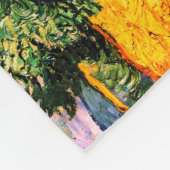 Vincent Van Gogh Wheat Field met Cypresses Fleece Deken (Hoek)