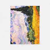 Vincent Van Gogh Wheat Field met Cypresses Fleece Deken (Voorkant)