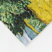 Vincent Van Gogh Wheat Field met Cypresses Fleece Deken (Hoek)