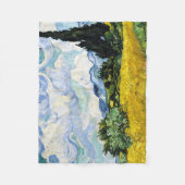 Vincent Van Gogh Wheat Field met Cypresses Fleece Deken (Voorkant)
