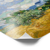 Vincent Van Gogh Wheat Field met Cypresses Foto Afdruk (Hoek)