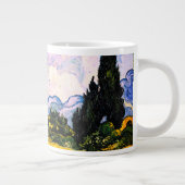 Vincent Van Gogh Wheat Field met Cypresses Grote Koffiekop (Rechts)