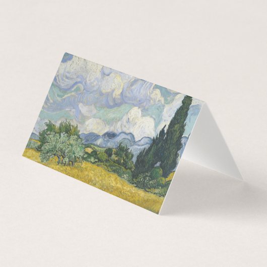 Vincent van Gogh - Wheat Field met Cypresses Kaart (Voorkant)