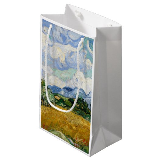 Vincent Van Gogh Wheat Field met Cypresses Klein Cadeauzakje (Voorkant Gekanteld)