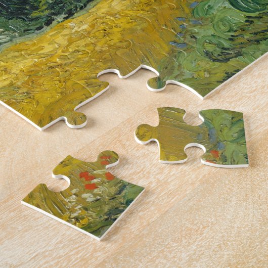 Vincent Van Gogh Wheat Field met Cypresses Legpuzzel (Zijkant)