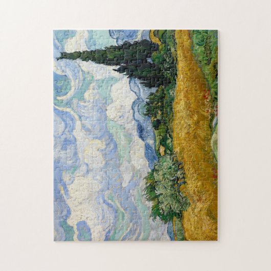 Vincent Van Gogh Wheat Field met Cypresses Legpuzzel (Verticaal)