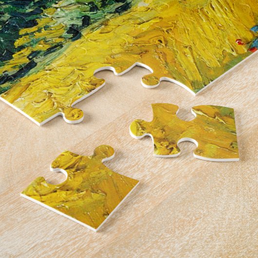 Vincent Van Gogh Wheat Field met Cypresses Legpuzzel (Zijkant)