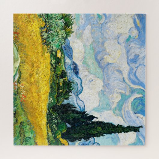 Vincent Van Gogh Wheat Field met Cypresses Legpuzzel (Horizontaal)