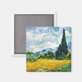 Vincent Van Gogh Wheat Field met Cypresses Magneet (Voorkant / Achterkant)