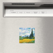 Vincent Van Gogh Wheat Field met Cypresses Magneet (Insitu (Vaatwasser))